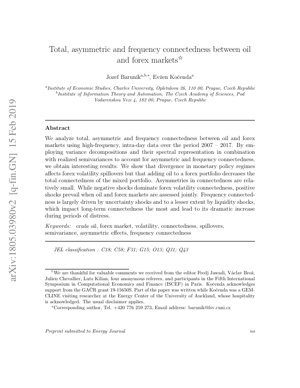 Kifuniko cha Waraka PDF - Uhusiano wa Jumla, Usio na Usawa na Utegemezi wa Mzunguko Kati ya Soko la Mafuta na Soko la Fedha za Kigeni